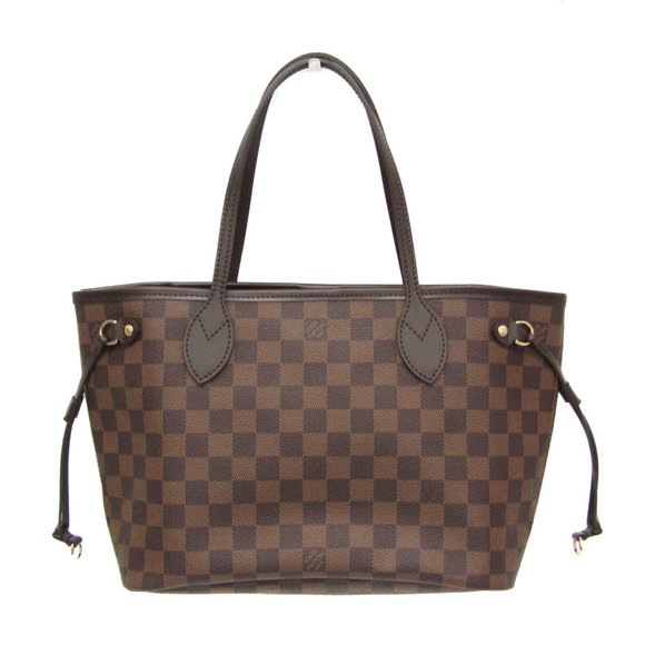 LOUIS VUITTON Brown Damier Neverfull PM Tote Bag - Picture 1 of 9